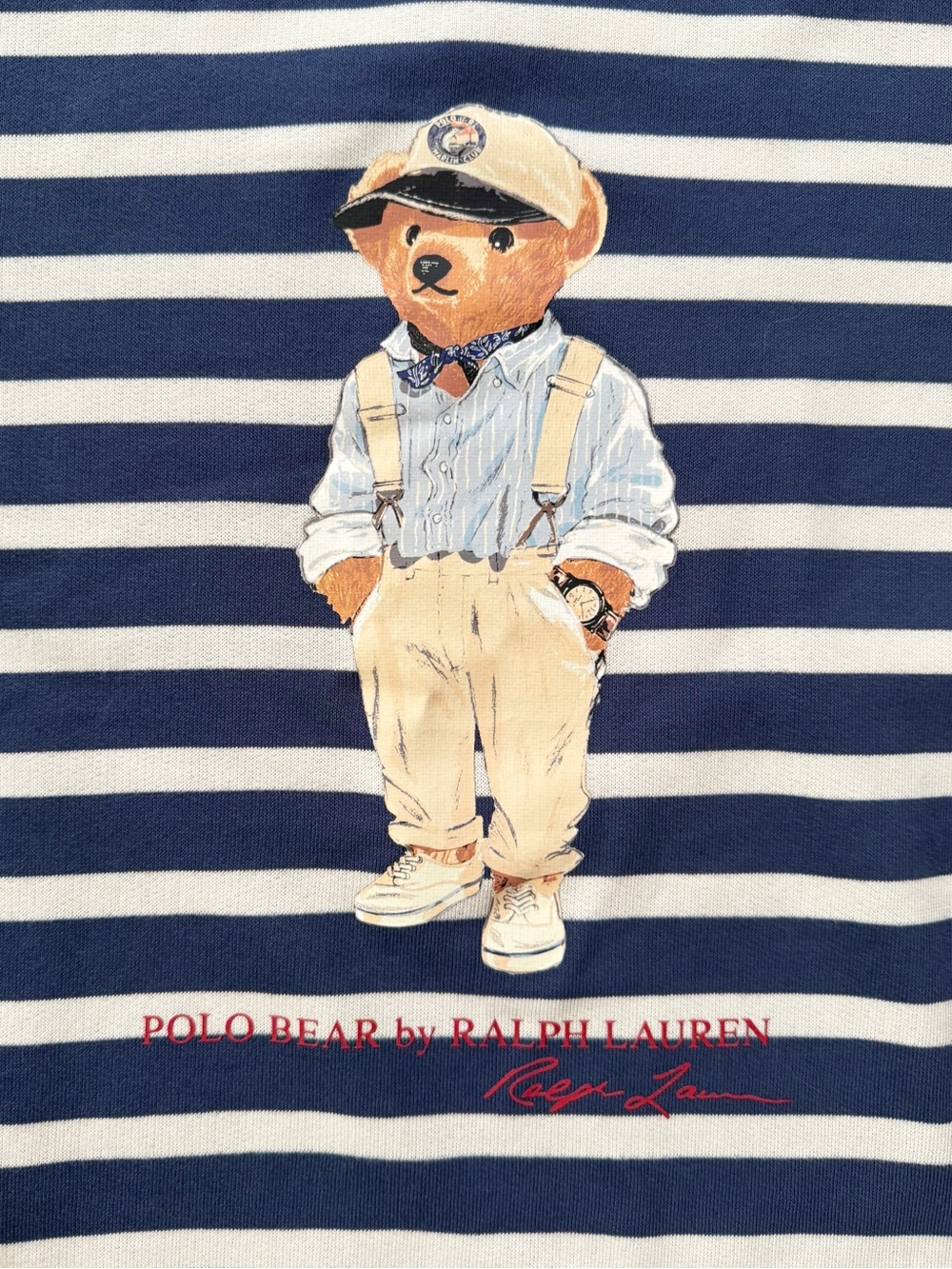 Polo Ralph Lauren Polo Bear Stripe Sweatshirt | 2XB NWT - Picture 5 of 9